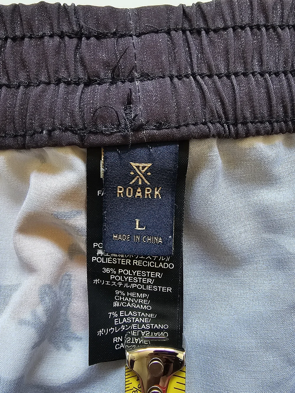 Roark Men's Black Swim Shorts with Yellow & White Floral Faces